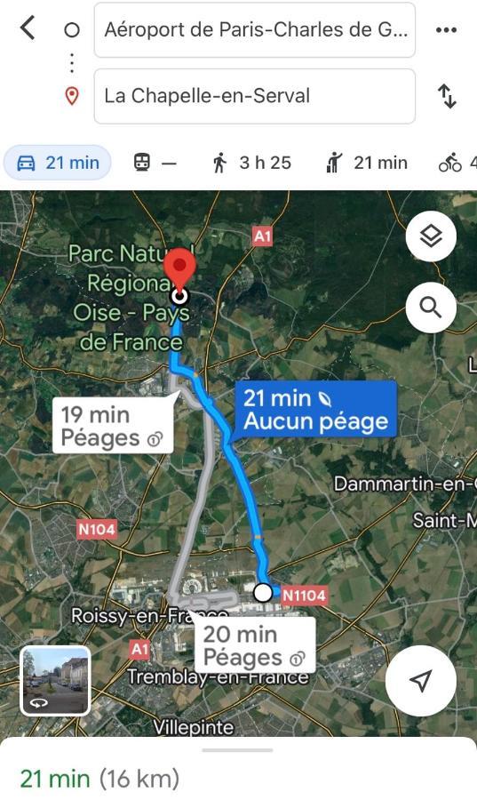 Maison Individuelle Tout Confort Terrasse Exterieur Proche Parc Asterix, Aeroport Roissy Cdg, Paris, Disney, Chateau De Chantilly La Chapelle-en-Serval Ngoại thất bức ảnh